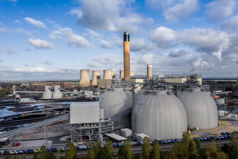 Industrial plant with several domes. 